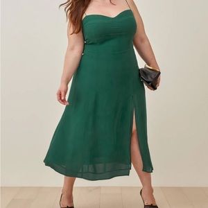 REFORMATION Juliette Dress in Emerald